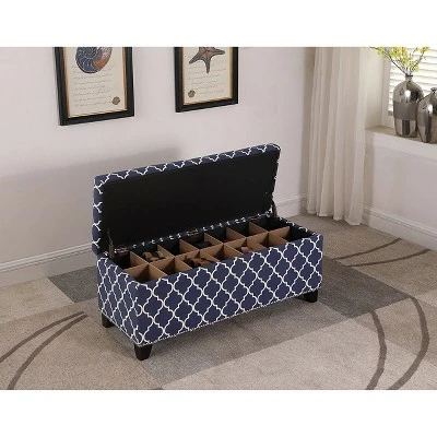Storage Bench 18" - Blue - Ore International 5 Storage Bench 18" - Blue - Ore International - Image 3