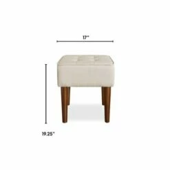 Aria Square Tufted Stool - Adore Decor French Dove -Ottomans Official Shop unnamed file 76