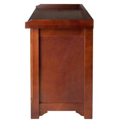 4pc Milan Storage Bench Set Antique Walnut - Winsome 5 4pc Milan Storage Bench Set Antique Walnut - Winsome - Image 3