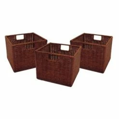 4pc Milan Storage Bench Set Antique Walnut - Winsome 14 4pc Milan Storage Bench Set Antique Walnut - Winsome -Ottomans Official Shop unnamed file 7603