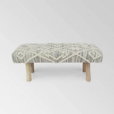 Laveta Boho Rectangular Bench - Christopher Knight Home Brown 14 Laveta Boho Rectangular Bench - Christopher Knight Home Brown - Image 12
