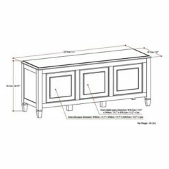 Hampshire Storage Bench Trunk - Wyndenhall Natural Aged Brown -Ottomans Official Shop unnamed file 7622