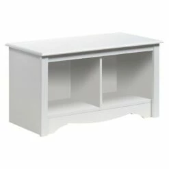 Twin Cubbie Bench White - Prepac
