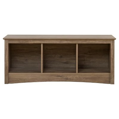 Cubbie Bench - Prepac Gray 4 Cubbie Bench - Prepac Gray - Image 2