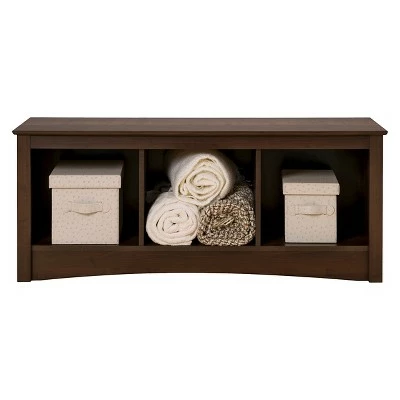 Cubbie Bench - Prepac Gray 6 Cubbie Bench - Prepac Gray - Image 4