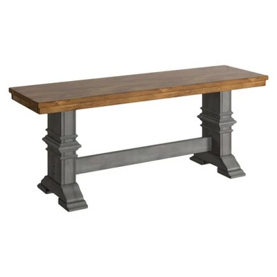 South Hill Baluster Base Bench - Inspire Q Gray 7 South Hill Baluster Base Bench - Inspire Q Gray - Image 5