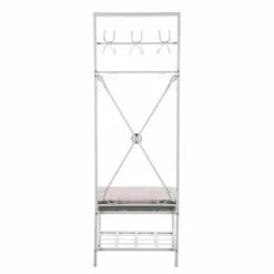 Entryway Hall Tree Bench with Storage Distressed White - Aiden Lane -Ottomans Official Shop unnamed file 7700