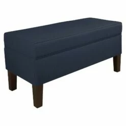 Custom Upholstered Contemporary Bench - Skyline Furniture Linen Navy 13 Custom Upholstered Contemporary Bench - Skyline Furniture Linen Navy -Ottomans Official Shop unnamed file 7706