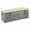 Wood Farmhouse Storage Bench Gray - Olivia & May -Ottomans Official Shop unnamed file 7713
