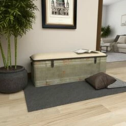 Wood Farmhouse Storage Bench Gray - Olivia & May -Ottomans Official Shop unnamed file 7720