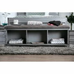 Zeddie Storage Benches Hand Brushed Silver - miBasics -Ottomans Official Shop unnamed file 7751