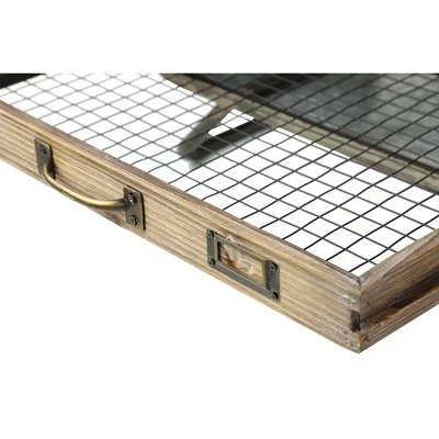 Olivia & May Industrial Storage Bench Gray - Olivia & May 7 Olivia & May Industrial Storage Bench Gray - Olivia & May - Image 5