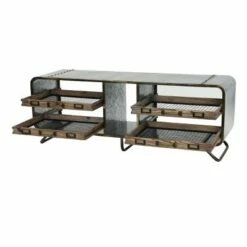 Olivia & May Industrial Storage Bench Gray - Olivia & May 16 Olivia & May Industrial Storage Bench Gray - Olivia & May -Ottomans Official Shop unnamed file 7820