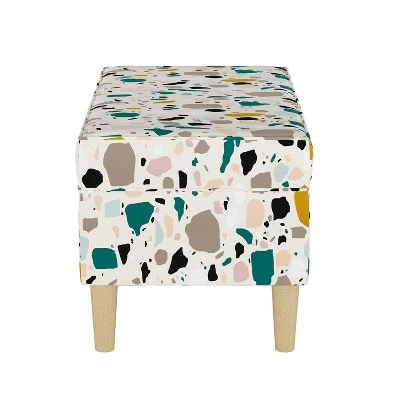 Jaxson Storage Bench Terrazzo Emerald Ochre - Skyline Furniture 4 Jaxson Storage Bench Terrazzo Emerald Ochre - Skyline Furniture - Image 2