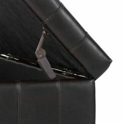 Ekron Storage Bench Bi - Cast Vinyl Dark Brown Inspire Q -Ottomans Official Shop unnamed file 7935