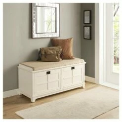 Adler Entryway Storage Bench - Crosley White -Ottomans Official Shop unnamed file 7983