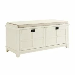 Adler Entryway Storage Bench - Crosley White -Ottomans Official Shop unnamed file 7984