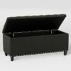 Boston Tufted Fabric Storage Ottoman Dark Gray - CorLiving -Ottomans Official Shop unnamed file 8007