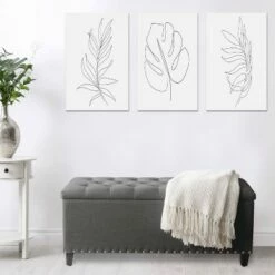 Boston Tufted Fabric Storage Ottoman Dark Gray - CorLiving -Ottomans Official Shop unnamed file 8009