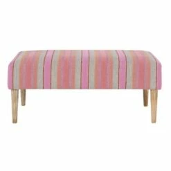Fagan Bench Pink Stripe - Linon