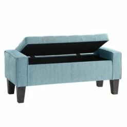 Baytown Storage Bench - OSP Home Furnishings Blue Smok