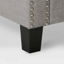 Boston Storage Fabric Ottoman Light Gray - CorLiving -Ottomans Official Shop unnamed file 8046