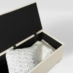 Boston Tufted Fabric Storage Ottoman Beige - CorLiving 17 Boston Tufted Fabric Storage Ottoman Beige - CorLiving -Ottomans Official Shop unnamed file 8054