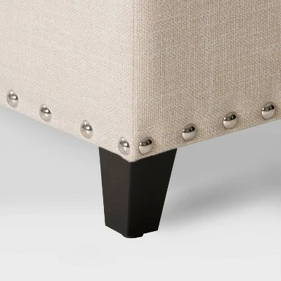 Boston Tufted Fabric Storage Ottoman Beige - CorLiving 11 Boston Tufted Fabric Storage Ottoman Beige - CorLiving - Image 9