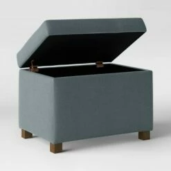 Essex Single Storage Ottoman - Threshold™ Chocolate Faux Leather -Ottomans Official Shop unnamed file 8108