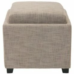 Harrison Tray Storage Ottoman - Safavieh Charcoal Gray -Ottomans Official Shop unnamed file 8143