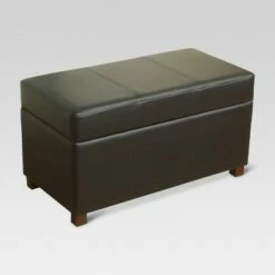 Essex Double Storage Ottoman - Threshold™ Black -Ottomans Official Shop unnamed file 8156