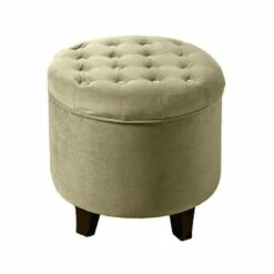 Large Round Tufted Storage Ottoman - HomePop Burgundy 18 Large Round Tufted Storage Ottoman - HomePop Burgundy -Ottomans Official Shop unnamed file 8185