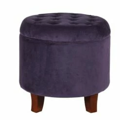Large Round Tufted Storage Ottoman - HomePop Burgundy 23 Large Round Tufted Storage Ottoman - HomePop Burgundy -Ottomans Official Shop unnamed file 8190