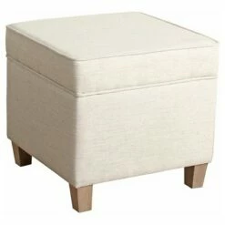 Cole Classics Square Storage Ottoman with Lift Off Top - HomePop Linen -Ottomans Official Shop unnamed file 8214