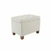 24" Tufted Storage Ottoman and Hinged Lid - WOVENBYRD Light Brown -Ottomans Official Shop unnamed file 8232