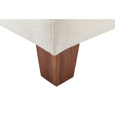 24" Tufted Storage Ottoman and Hinged Lid - WOVENBYRD Light Brown 5 24" Tufted Storage Ottoman and Hinged Lid - WOVENBYRD Light Brown - Image 3