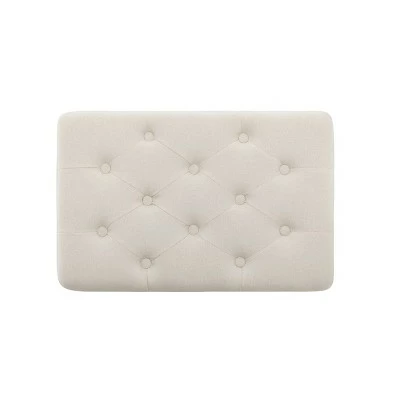 24" Tufted Storage Ottoman and Hinged Lid - WOVENBYRD Light Brown 10 24" Tufted Storage Ottoman and Hinged Lid - WOVENBYRD Light Brown - Image 8