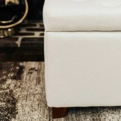 24" Tufted Storage Ottoman and Hinged Lid - WOVENBYRD Light Brown 35 24" Tufted Storage Ottoman and Hinged Lid - WOVENBYRD Light Brown -Ottomans Official Shop unnamed file 8243