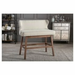 Gradisca Modern And Contemporary Fabric Button Tufted Upholstered Bar Bench Banquette - Baxton Studio Light Beige 9 Gradisca Modern And Contemporary Fabric Button Tufted Upholstered Bar Bench Banquette - Baxton Studio Light Beige -Ottomans Official Shop unnamed file 835