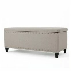 Tatiana Storage Ottoman - Christopher Knight Home Light Gray -Ottomans Official Shop unnamed file 8393