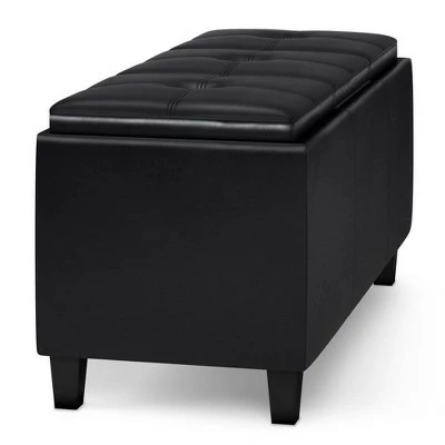 Franklin Tray Storage Ottoman with Lift Up Lids - WyndenHall Tanners Brown 6 Franklin Tray Storage Ottoman with Lift Up Lids - WyndenHall Tanners Brown - Image 4
