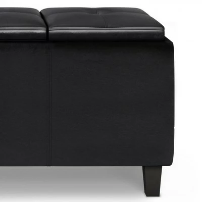 Franklin Tray Storage Ottoman with Lift Up Lids - WyndenHall Tanners Brown 8 Franklin Tray Storage Ottoman with Lift Up Lids - WyndenHall Tanners Brown - Image 6