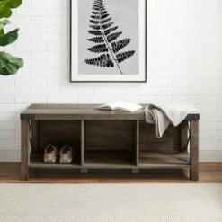 Sophie Rustic Farmhouse X Frame Entry Bench with 3 Cubbies - Saracina Home Rustic Oak 19 Sophie Rustic Farmhouse X Frame Entry Bench with 3 Cubbies - Saracina Home Rustic Oak -Ottomans Official Shop unnamed file 850