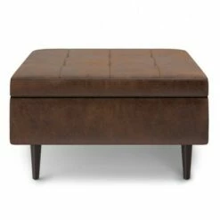 Large Blanchette Mid Century Square Coffee Table Storage Ottoman - WyndenHall Distressed Saddle Brown 17 Large Blanchette Mid Century Square Coffee Table Storage Ottoman - WyndenHall Distressed Saddle Brown -Ottomans Official Shop unnamed file 8543