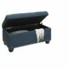 Breighton Home 7Th Avenue Storage Ottoman - Johar Furniture Blue