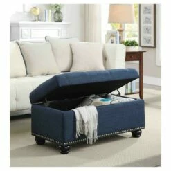 Breighton Home 7Th Avenue Storage Ottoman - Johar Furniture Blue -Ottomans Official Shop unnamed file 8634