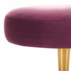 Corinne Velvet Oval Bench Plum - Safavieh -Ottomans Official Shop unnamed file 866
