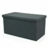 Heathered Storage Ottoman with Reversible Tray Cover Charcoal Gray - Humble Crew -Ottomans Official Shop unnamed file 8730
