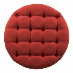 Tufted Round Cocktail Storage Ottoman Red - HomePop -Ottomans Official Shop unnamed file 8753