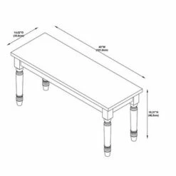 Reagan Bench - Powell Company Gray -Ottomans Official Shop unnamed file 877